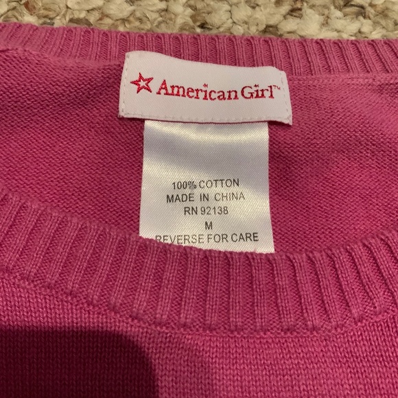 American Girl Knit crop sweater top sz Medium - Picture 4 of 5